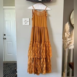 Marigold boho kids dress